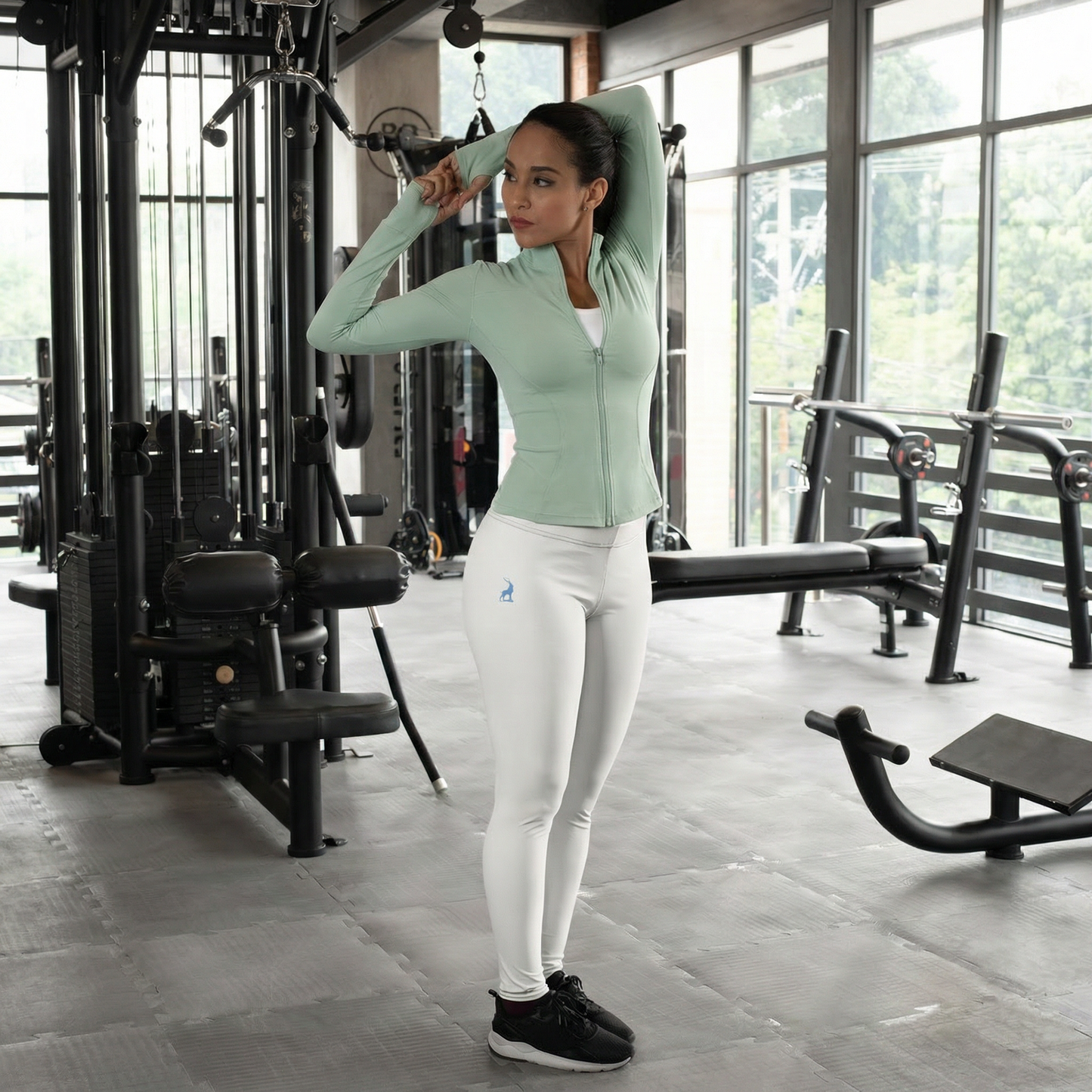 AYSOSE MotionEase™ SculptFit Zip Jacket – Women’s Quick-Dry Running & Pilates Layer