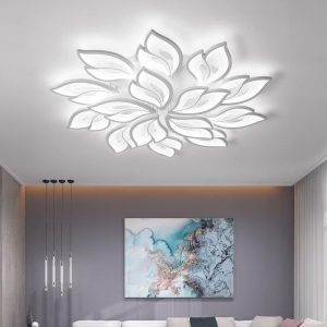 Dimmable Modern LED Ceiling Chandelier with Remote - Versatile Lighting for Home Interiors