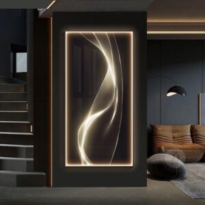 LED Illuminated Modern Art Wall Lamp for Interior Decor