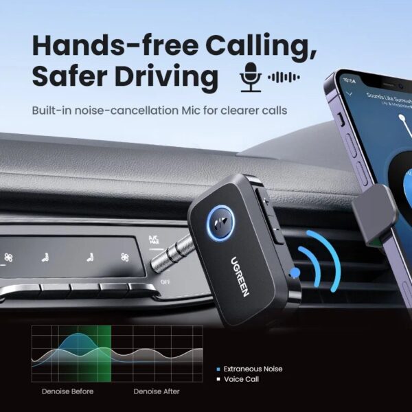 Wireless Bluetooth Car Receiver Adapter: Enjoy Hands-Free Music & Calls - Image 4