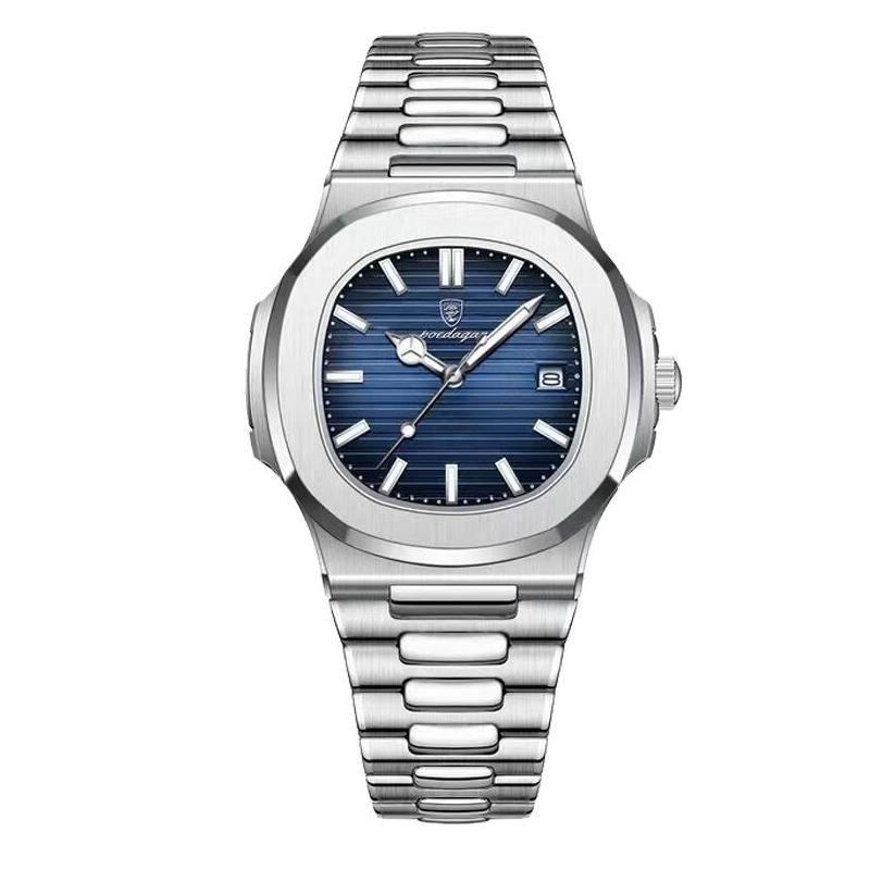 Silver/Blue