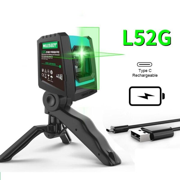 360° 2-Line Laser Level with Tripod and Battery – Self-Leveling Horizontal and Vertical Cross - Image 10