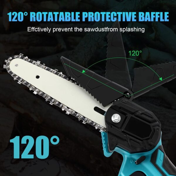 6-Inch Cordless Mini Chainsaw for Wood Cutting & Tree Trimming - Image 4