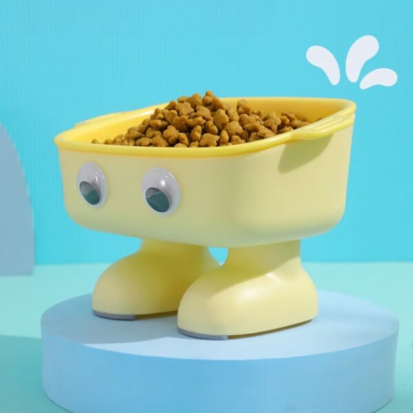 Adjustable Height Cat Feeder with Dual Bowls and Neck Protector - Image 4