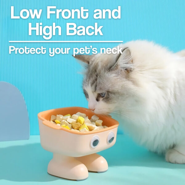 Adjustable Height Cat Feeder with Dual Bowls and Neck Protector - Image 6