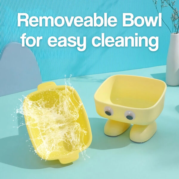 Adjustable Height Cat Feeder with Dual Bowls and Neck Protector - Image 7