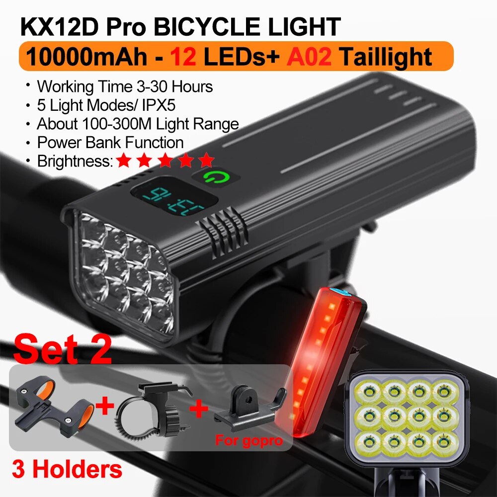 Set 2 - 10000mAh-12LEDs