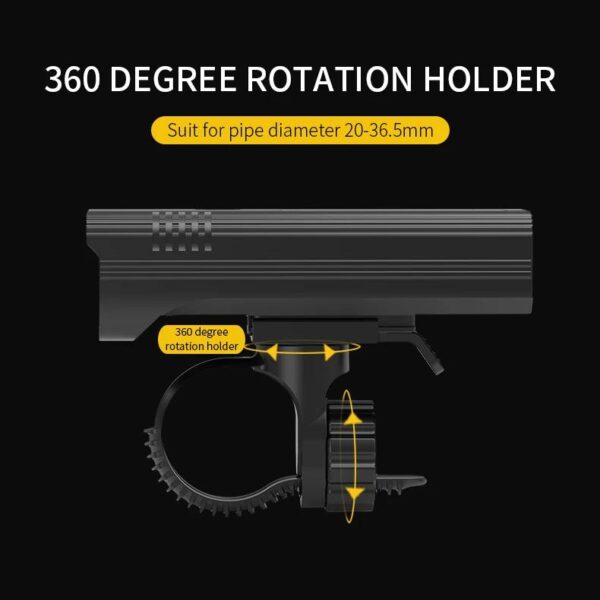 Ultra-Bright 10000mAh USB-C Rechargeable Bike Light Set - Image 7