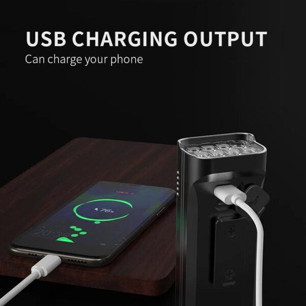 Ultra-Bright 10000mAh USB-C Rechargeable Bike Light Set - Image 5
