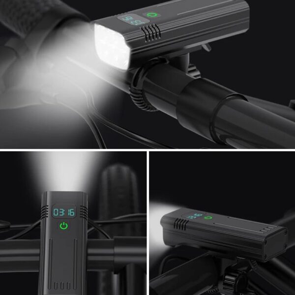 Ultra-Bright 10000mAh USB-C Rechargeable Bike Light Set - Image 10