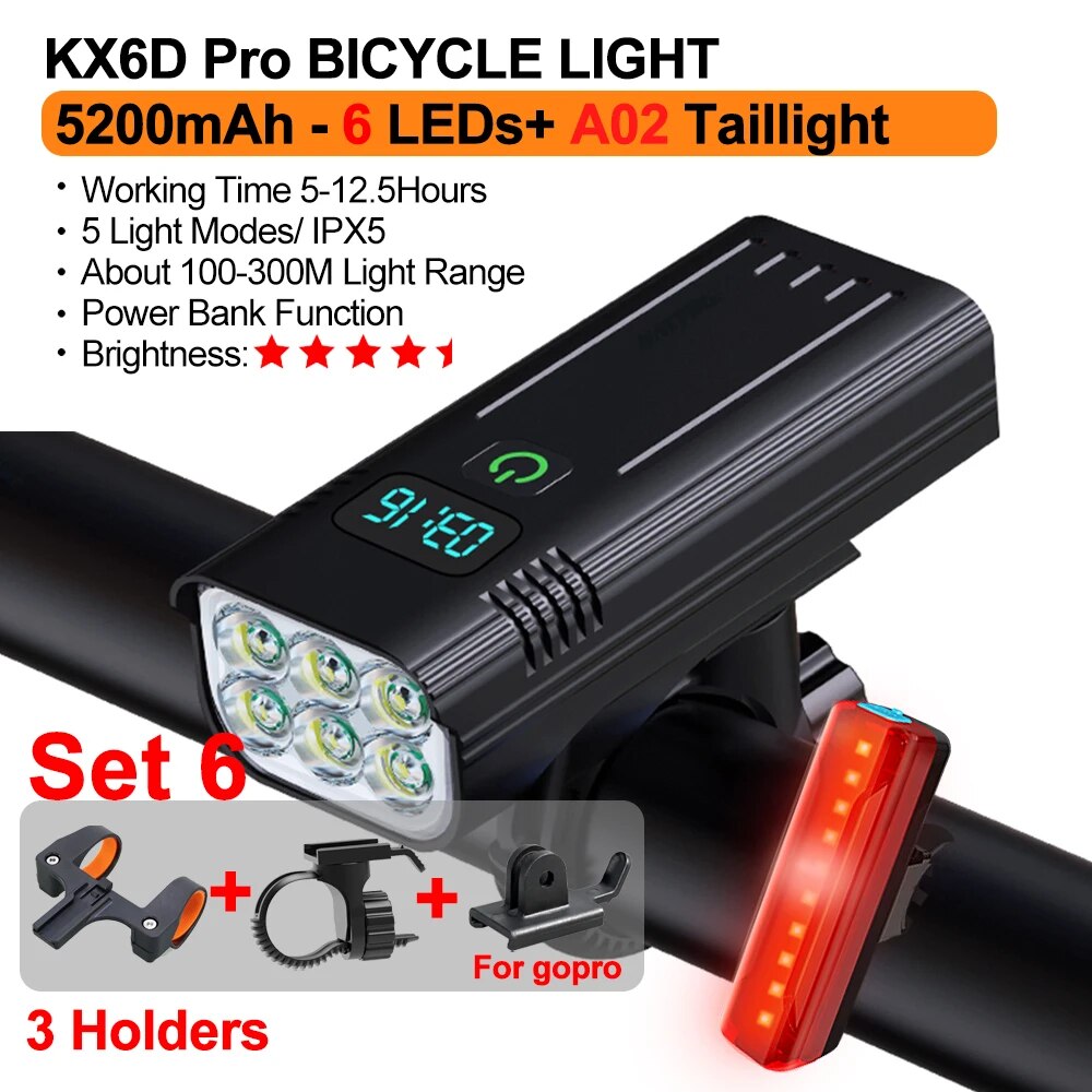 Set 6 - 5200mAh-6LEDs