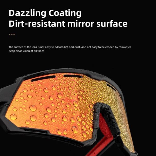 Polarized Sports Cycling Sunglasses with Interchangeable Lenses for Men and Women - Image 3