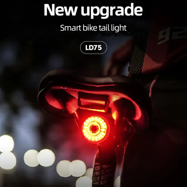 Smart Auto Brake Cycling Taillight: Illuminate Your Ride with Safety and Style - Image 2