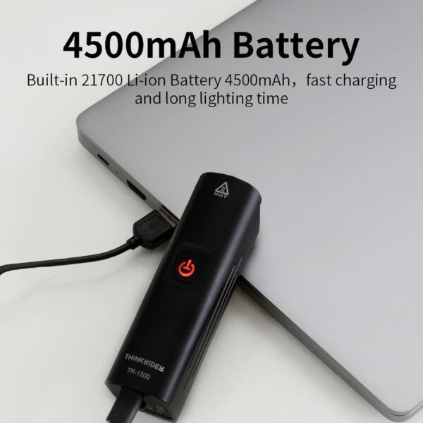 Ultra-Bright 1300 Lumen LED Bike Headlight – USB Charging & Power Bank Functionality - Image 5