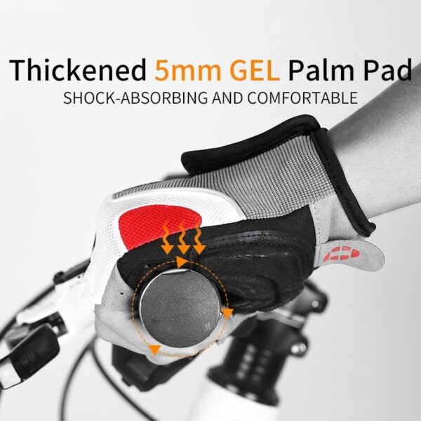Shockproof Gel Pad Half Finger Cycling Gloves - Image 4