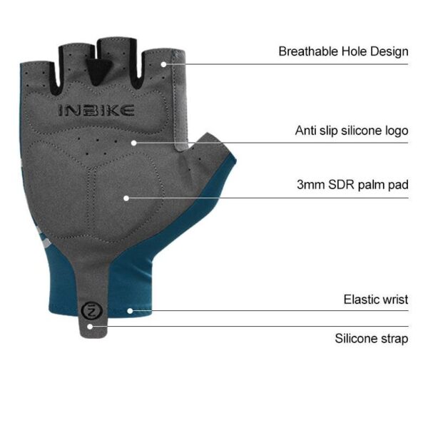 Shockproof Gel Pad Half Finger Cycling Gloves - Image 10