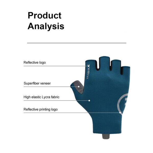 Shockproof Gel Pad Half Finger Cycling Gloves - Image 9