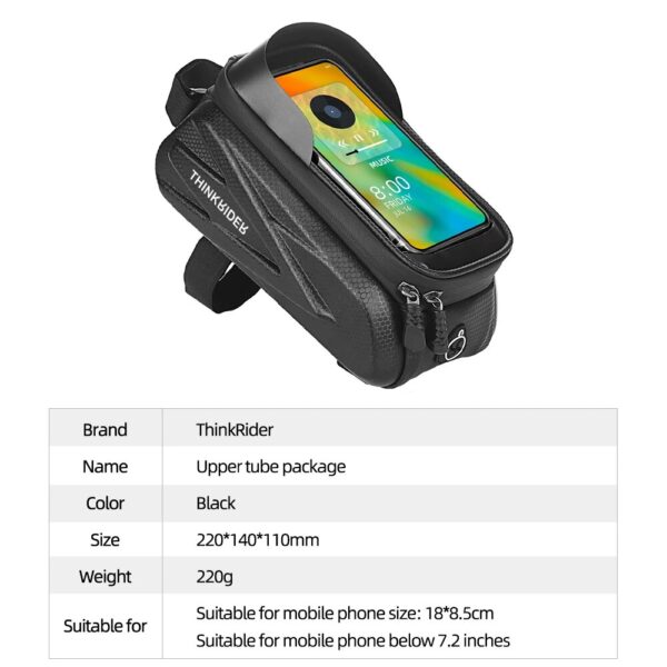 Waterproof Touchscreen Bike Bag: Ultimate Cycling Accessory - Image 3