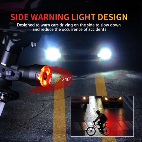 Smart Auto Brake Sensing Bicycle Tail Light - Image 5