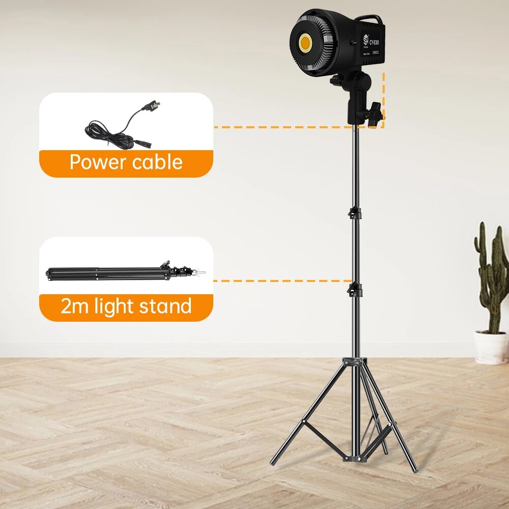 With 2m tripod