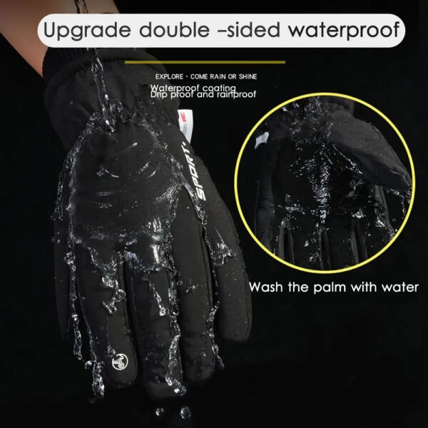 Winter Touch Screen Waterproof Gloves for Cycling, Skiing & Outdoor Sports - Image 3