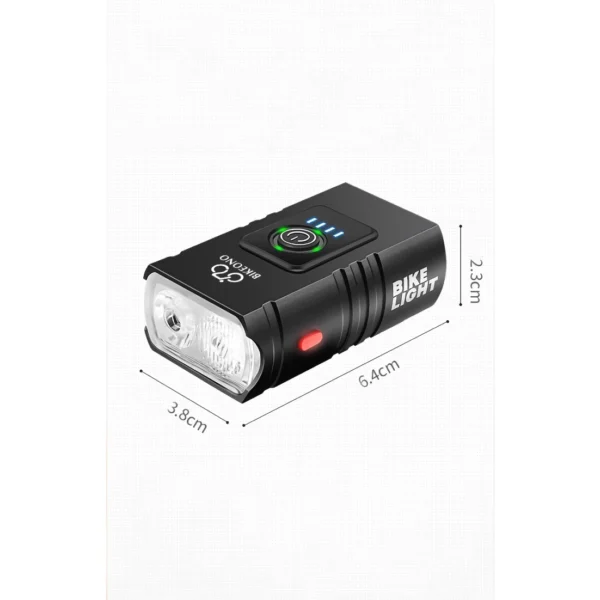 Ultra-Bright 1000LM LED Bike Light - USB Rechargeable High/Low Beam Cycling Flashlight - Image 8