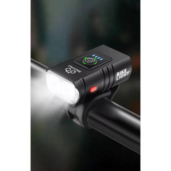 Ultra-Bright 1000LM LED Bike Light - USB Rechargeable High/Low Beam Cycling Flashlight - Image 2