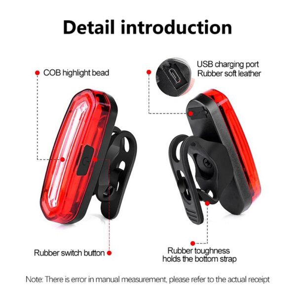 Ultra-Bright USB Rechargeable Bike Tail Light - Image 8
