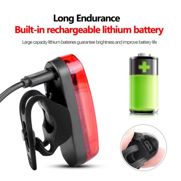Ultra-Bright USB Rechargeable Bike Tail Light - Image 7
