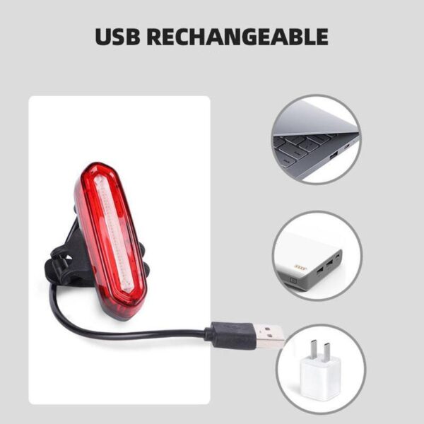 Ultra-Bright USB Rechargeable Bike Tail Light - Image 6