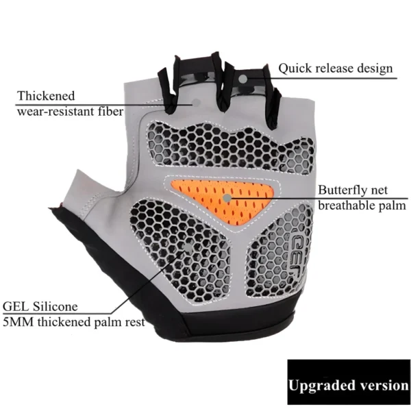 Unisex Breathable Half-Finger Cycling Gloves - Image 4