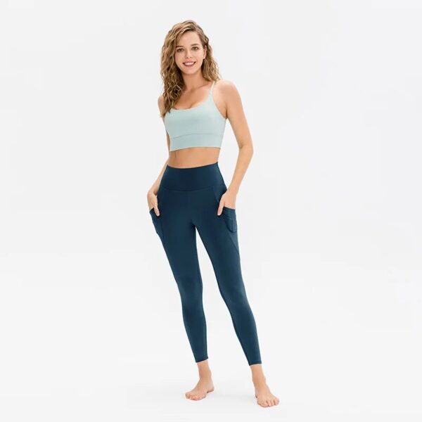 High-Waist Yoga Leggings with Pockets for Women - Image 6