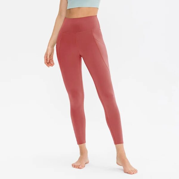 High-Waist Yoga Leggings with Pockets for Women - Image 8
