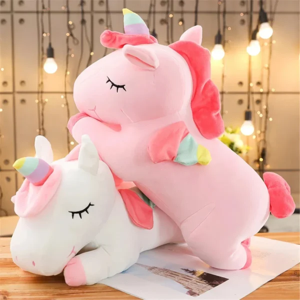 Adorable Cartoon Unicorn Plush Toy - Perfect for Magical Cuddles! - Image 3