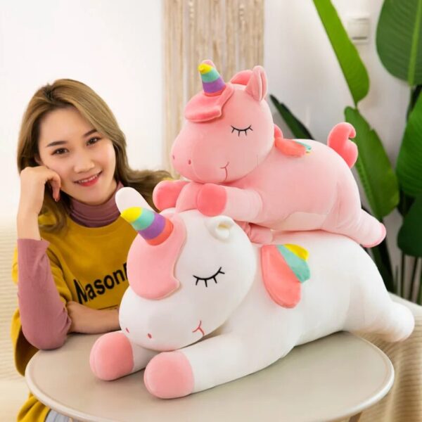 Adorable Cartoon Unicorn Plush Toy - Perfect for Magical Cuddles! - Image 7
