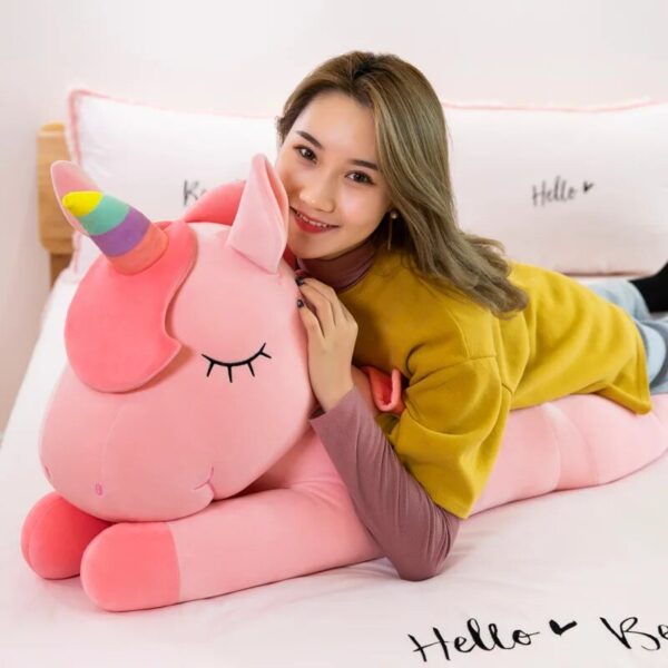 Adorable Cartoon Unicorn Plush Toy - Perfect for Magical Cuddles! - Image 6
