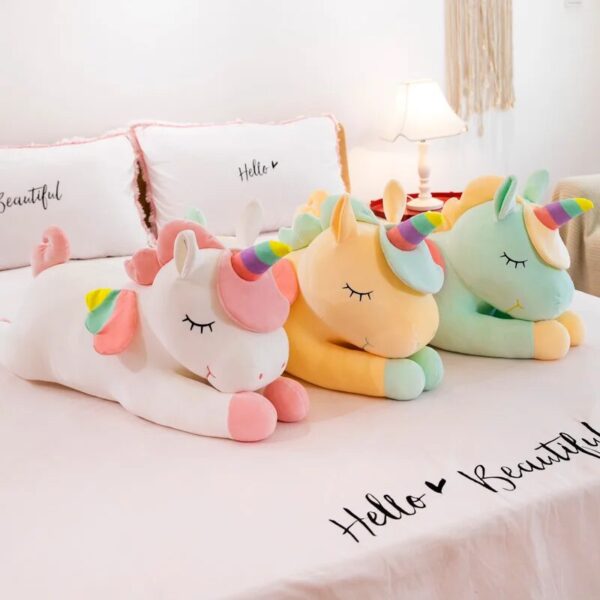 Adorable Cartoon Unicorn Plush Toy - Perfect for Magical Cuddles! - Image 4
