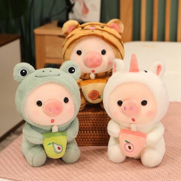 Kawaii Bubble Tea Animal Plush Toy - Adorable Home Decor Gift - Image 7