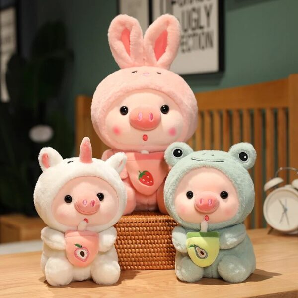 Kawaii Bubble Tea Animal Plush Toy - Adorable Home Decor Gift - Image 5