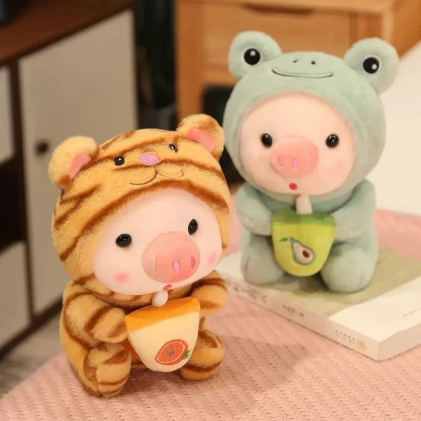 Kawaii Bubble Tea Animal Plush Toy - Adorable Home Decor Gift - Image 8