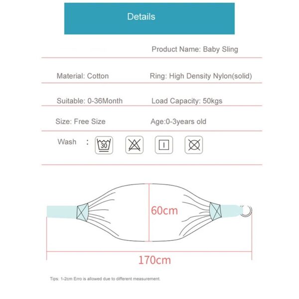 Breathable Baby Wrap Carrier: Dual-Use Sling & Nursing Cover - Image 7