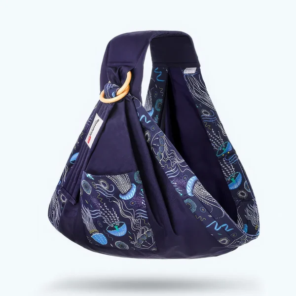 Breathable Baby Wrap Carrier: Dual-Use Sling & Nursing Cover - Image 5