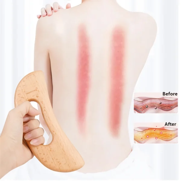 Wooden Gua Sha Massage Therapy Tool for Full Body Relaxation and Slimming - Image 10
