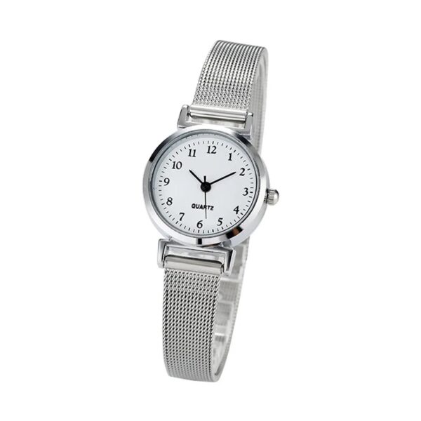 Silver Stainless Steel Women's Fashion Watch - Image 6