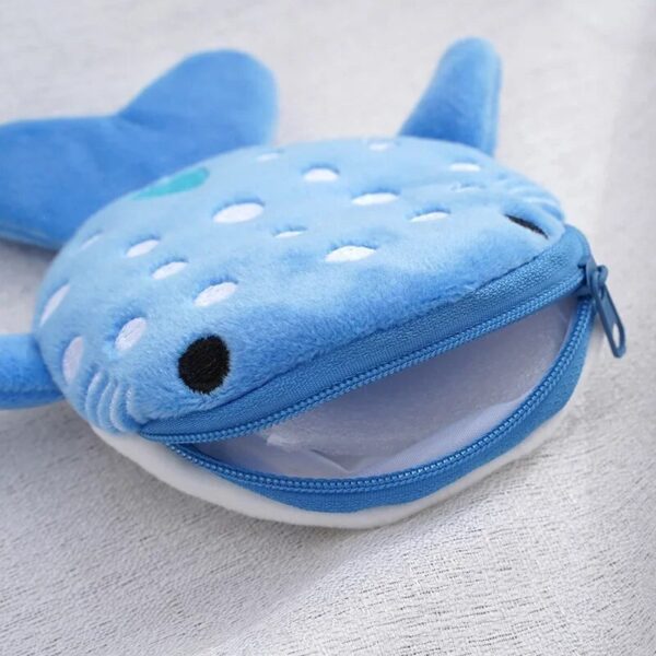 Kawaii Whale Shark Plush Coin Purse - Image 5