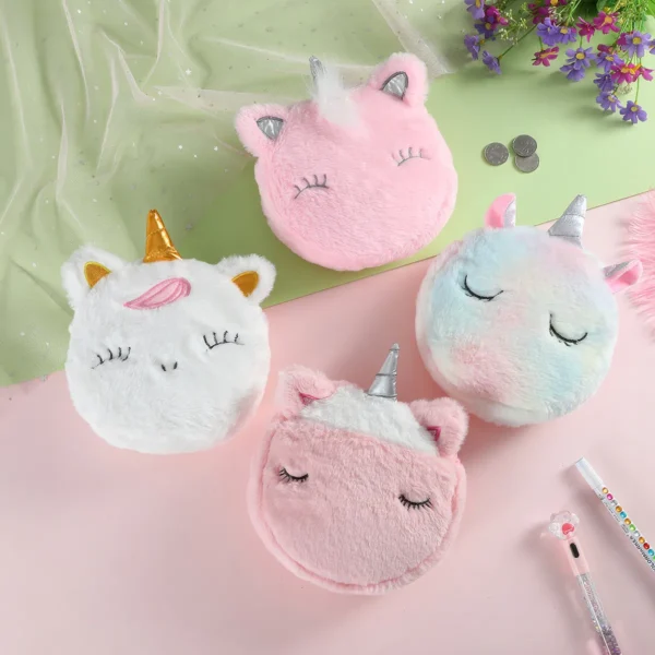 Magical Unicorn Plush Shoulder Bag for Fashionable Kids - Image 2