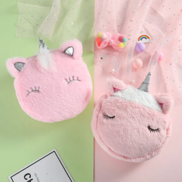 Magical Unicorn Plush Shoulder Bag for Fashionable Kids - Image 4